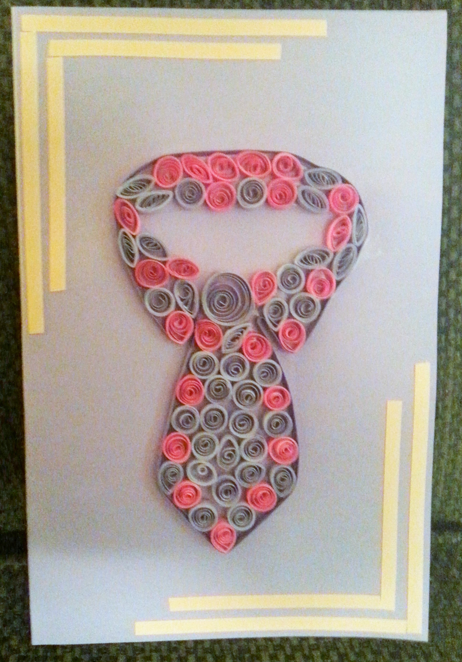 Father's Day quilled greeting card